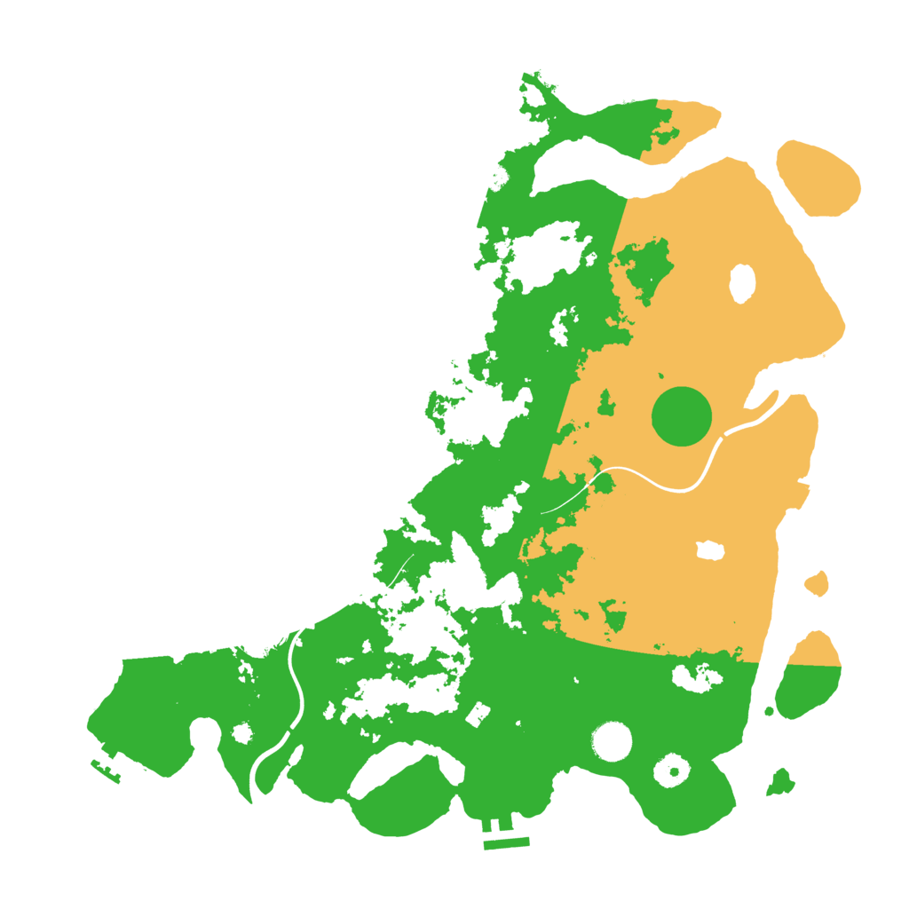 Biome Rust Map: Procedural Map, Size: 4000, Seed: 28663