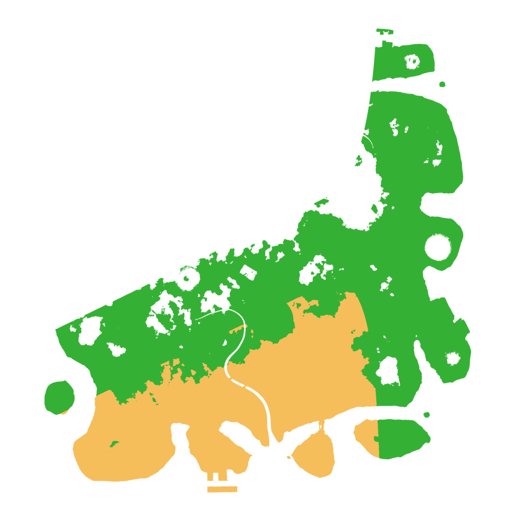 Biome Rust Map: Procedural Map, Size: 3500, Seed: 620227771