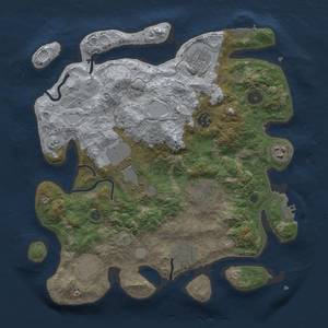 Thumbnail Rust Map: Procedural Map, Size: 3500, Seed: 620227771, 17 Monuments