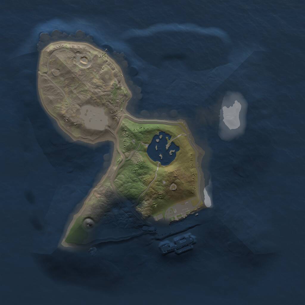 Rust Map: Procedural Map, Size: 1500, Seed: 1745120164, 3 Monuments