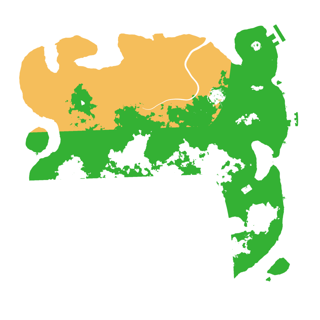 Biome Rust Map: Procedural Map, Size: 3500, Seed: 761201