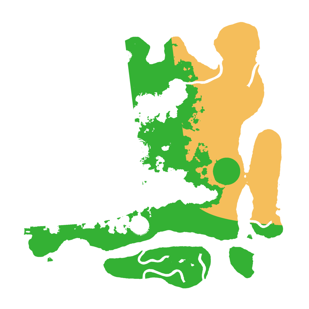 Biome Rust Map: Procedural Map, Size: 3000, Seed: 947799273