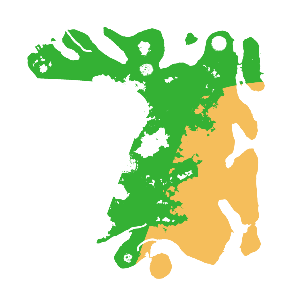 Biome Rust Map: Procedural Map, Size: 3500, Seed: 493628851