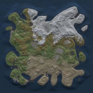 Thumbnail Rust Map: Procedural Map, Size: 3500, Seed: 667215631, 18 Monuments