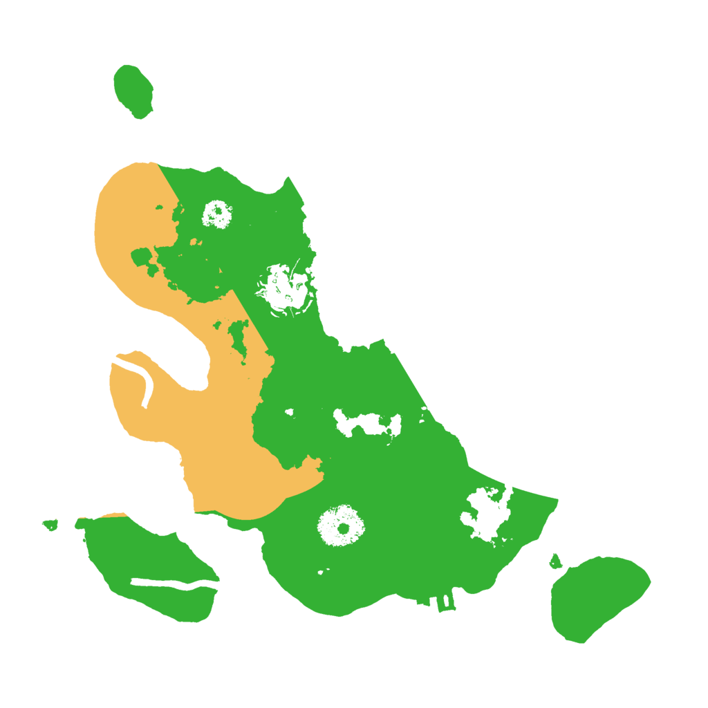 Biome Rust Map: Procedural Map, Size: 2500, Seed: 2093549730