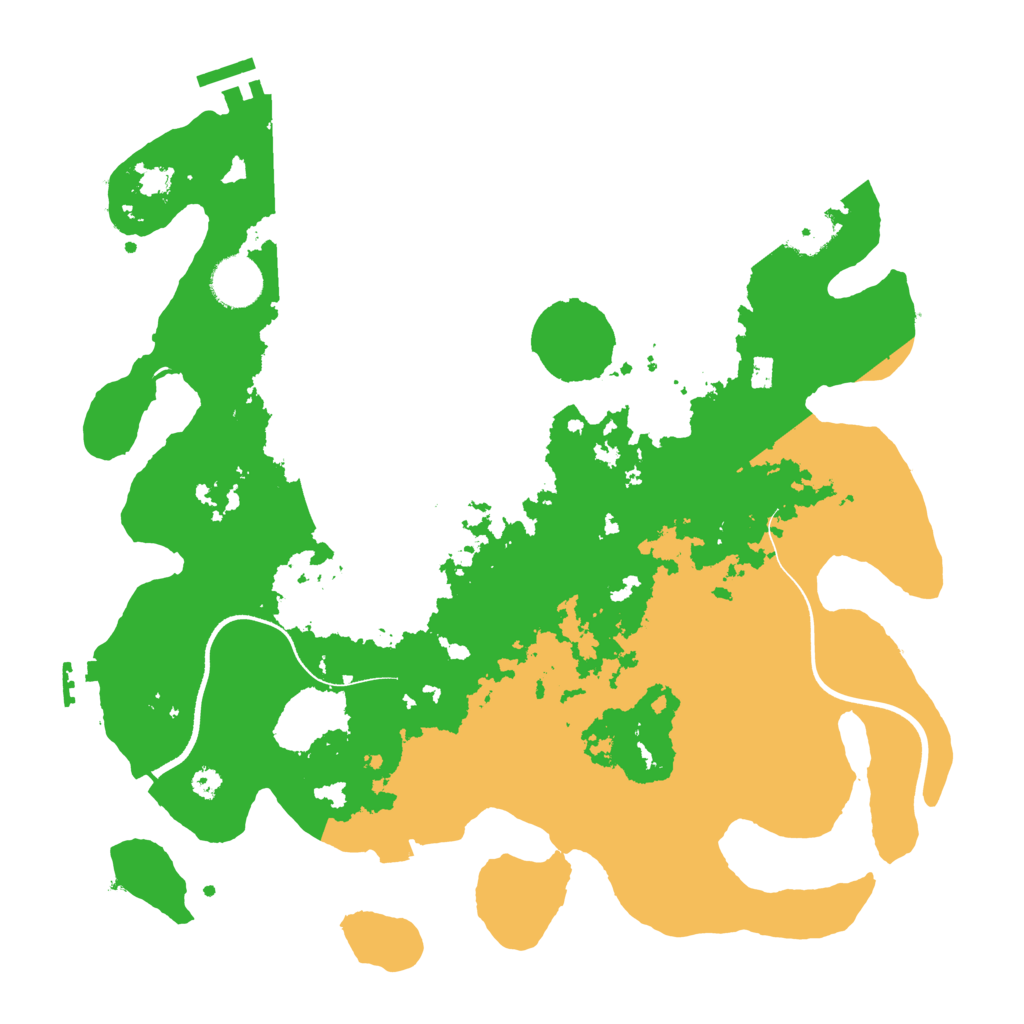 Biome Rust Map: Procedural Map, Size: 3500, Seed: 121443