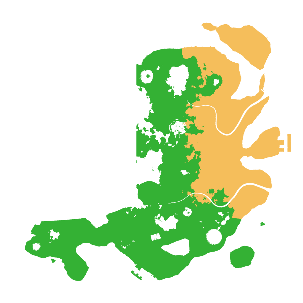 Biome Rust Map: Procedural Map, Size: 3500, Seed: 784525