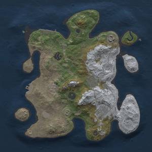 Thumbnail Rust Map: Procedural Map, Size: 3000, Seed: 2212, 14 Monuments