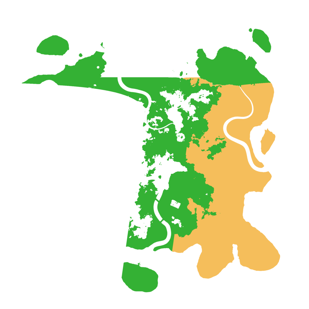 Biome Rust Map: Procedural Map, Size: 3500, Seed: 10620698
