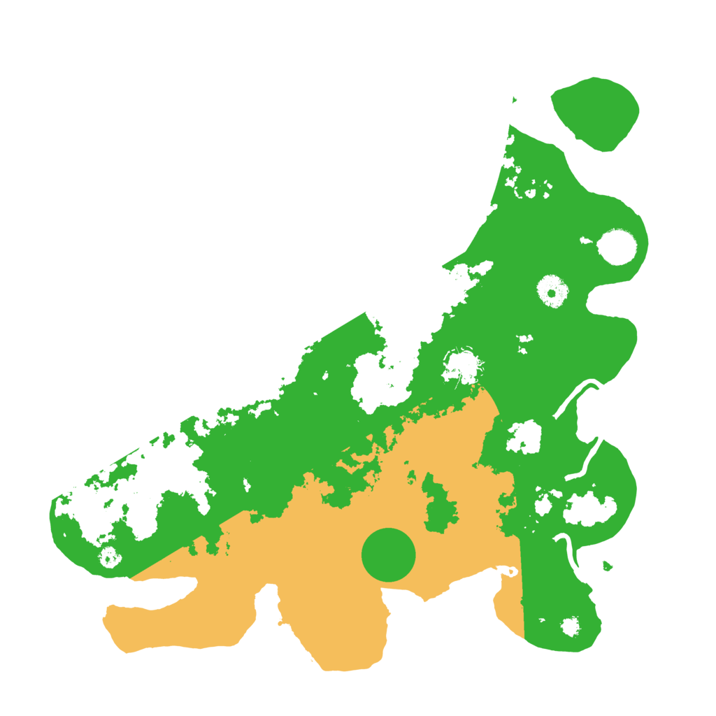 Biome Rust Map: Procedural Map, Size: 3500, Seed: 14533844