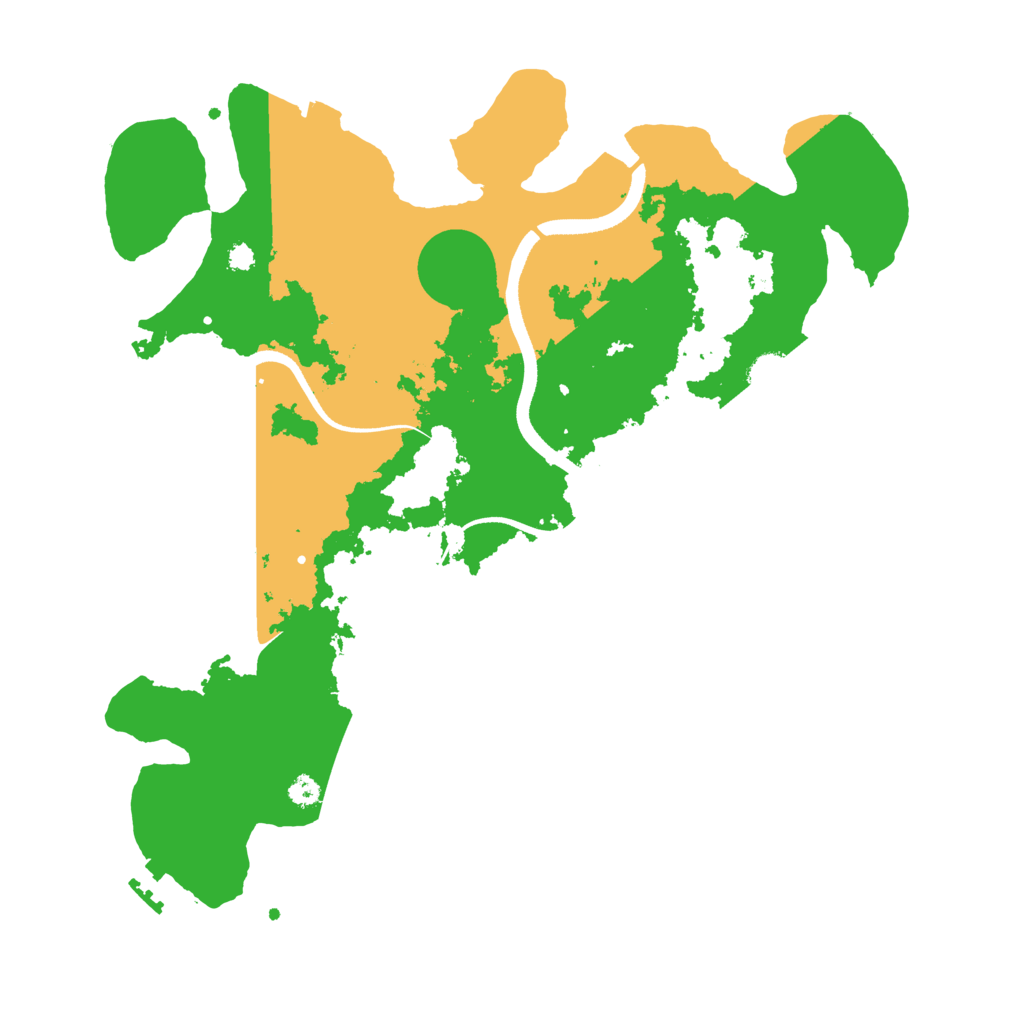 Biome Rust Map: Procedural Map, Size: 3500, Seed: 196919525