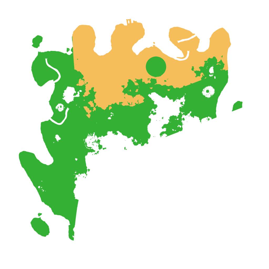 Biome Rust Map: Procedural Map, Size: 3500, Seed: 54280673