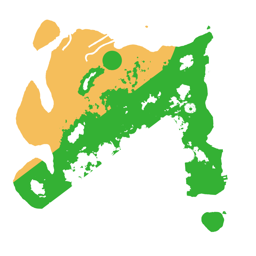 Biome Rust Map: Procedural Map, Size: 3500, Seed: 66245262