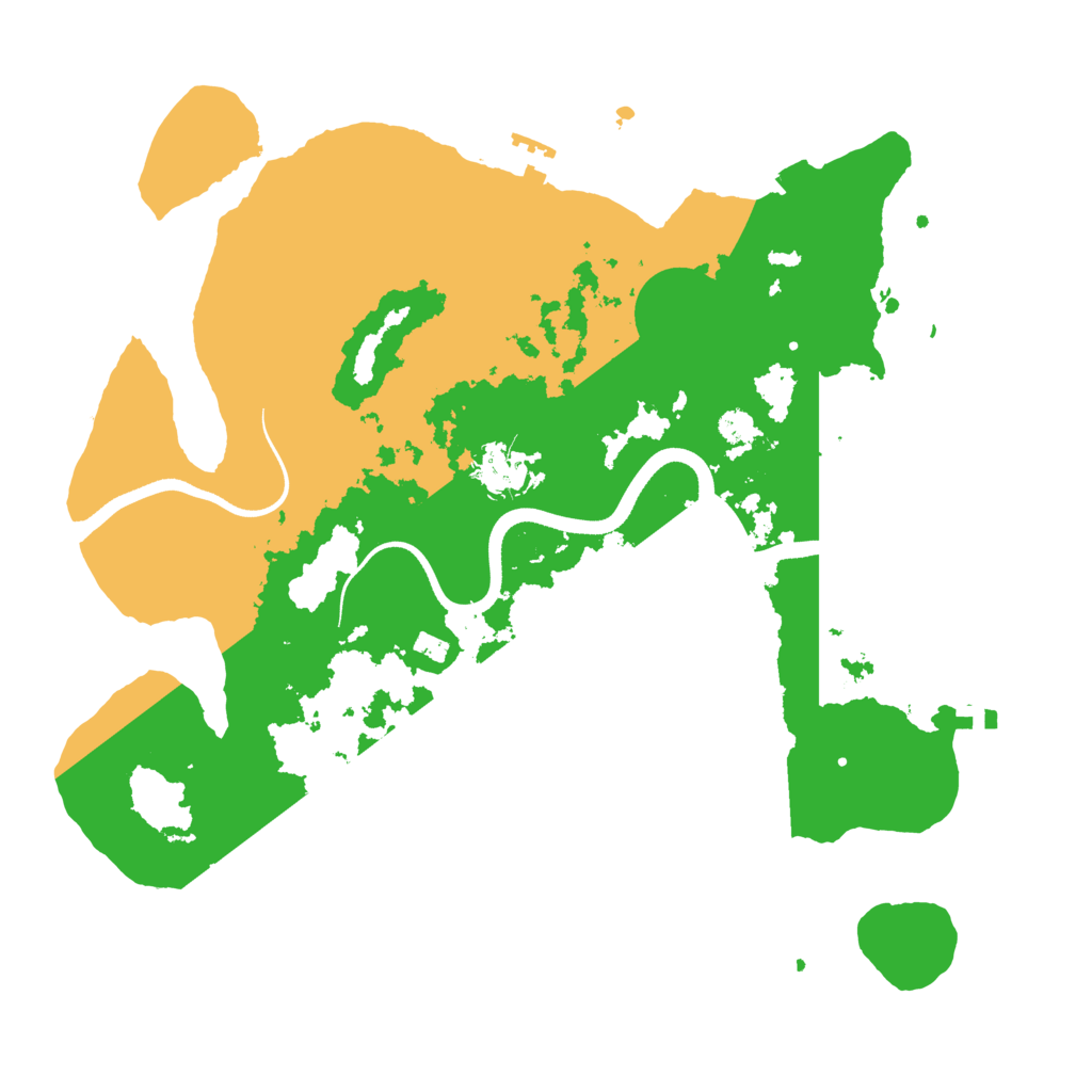 Biome Rust Map: Procedural Map, Size: 3500, Seed: 66245262