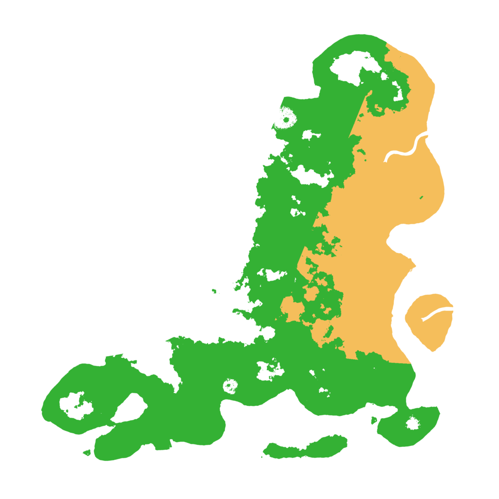 Biome Rust Map: Procedural Map, Size: 3500, Seed: 77761647