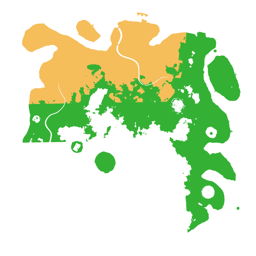 Biome Rust Map: Procedural Map, Size: 3500, Seed: 29678345