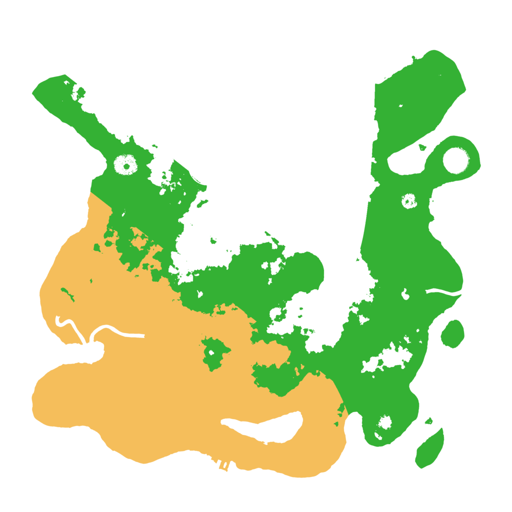 Biome Rust Map: Procedural Map, Size: 3500, Seed: 1225418075