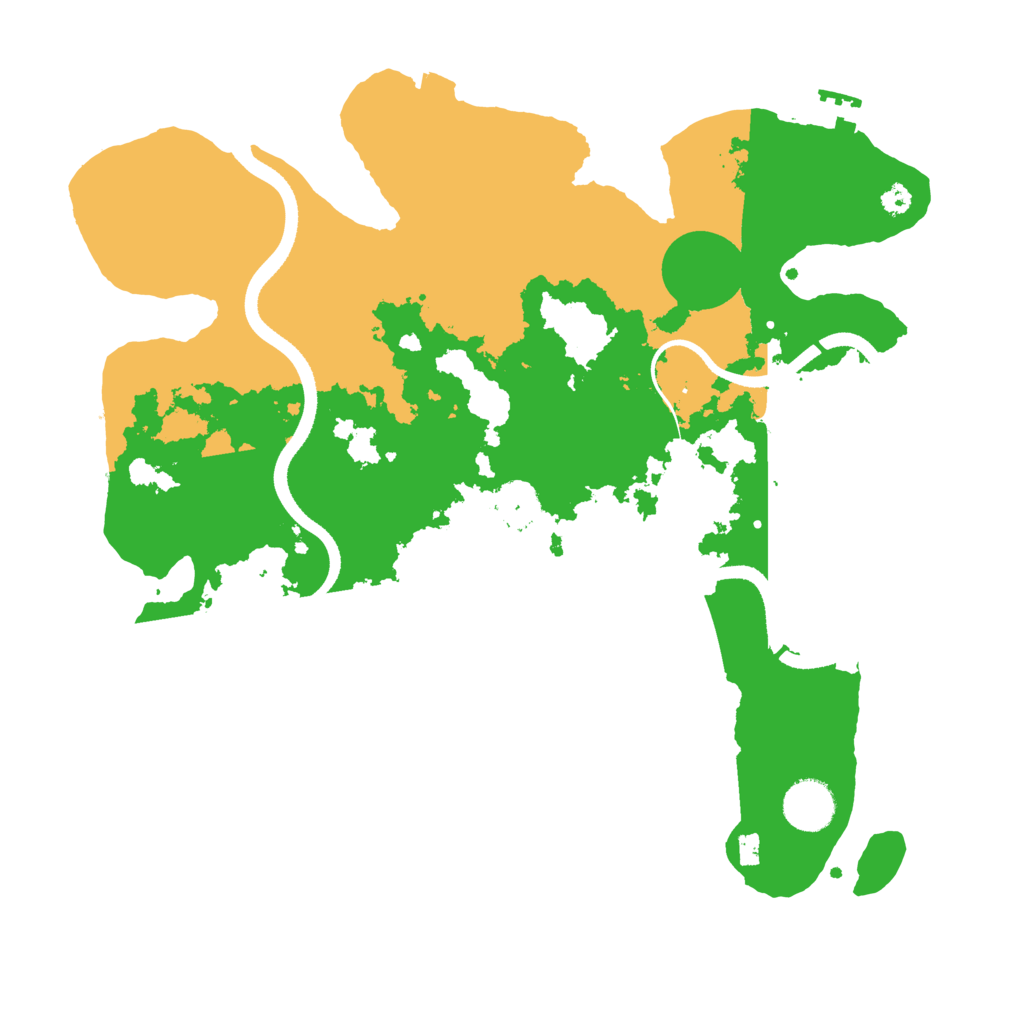 Biome Rust Map: Procedural Map, Size: 3500, Seed: 2118689