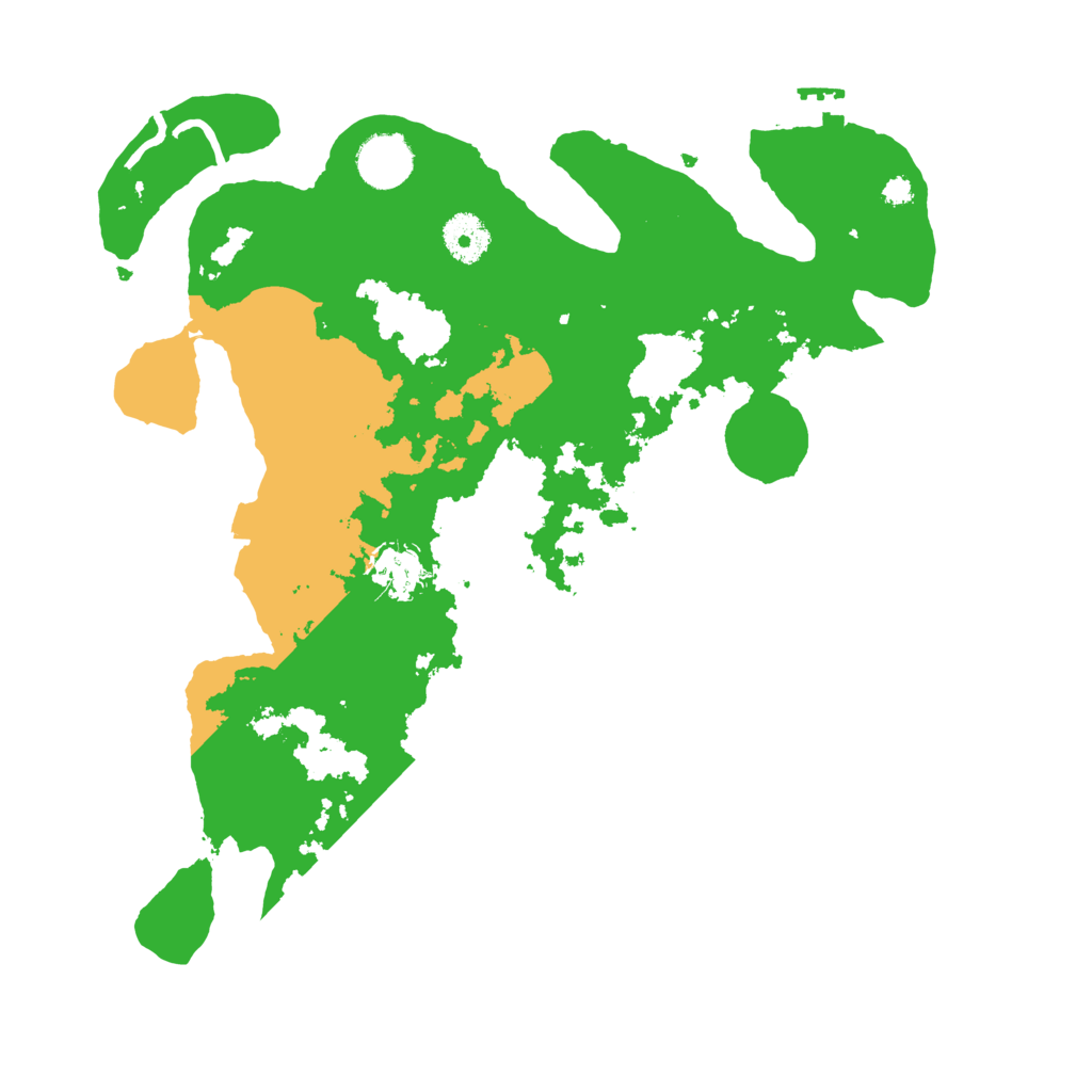 Biome Rust Map: Procedural Map, Size: 3500, Seed: 42321791