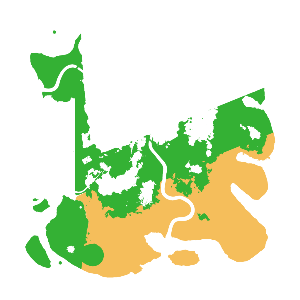 Biome Rust Map: Procedural Map, Size: 3600, Seed: 5