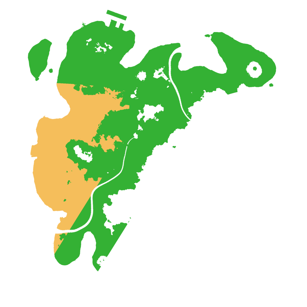 Biome Rust Map: Procedural Map, Size: 3000, Seed: 1294641140