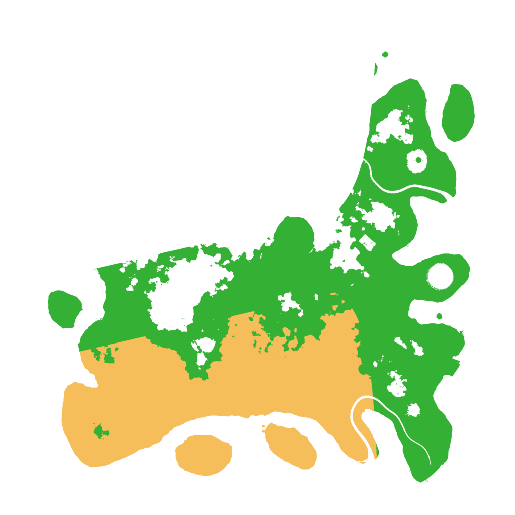 Biome Rust Map: Procedural Map, Size: 3500, Seed: 64763909