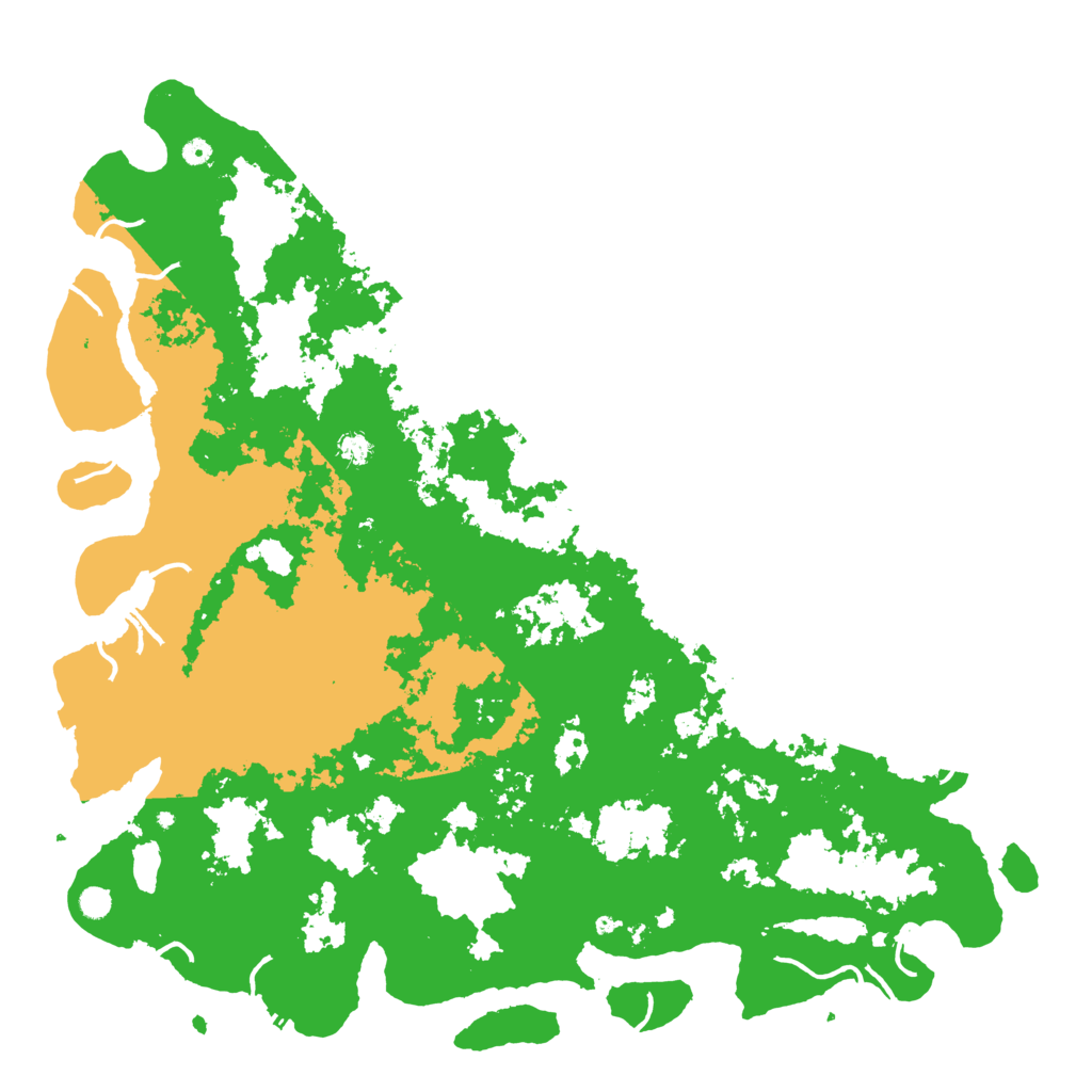 Biome Rust Map: Procedural Map, Size: 6000, Seed: 59929