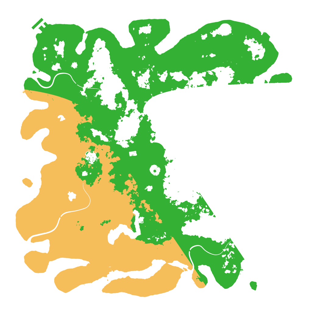 Biome Rust Map: Procedural Map, Size: 4500, Seed: 1039010445