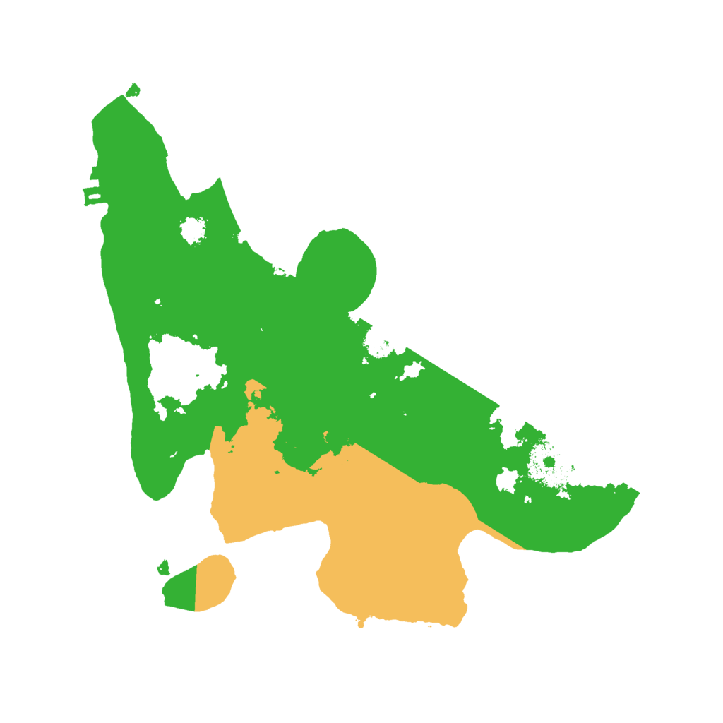 Biome Rust Map: Procedural Map, Size: 2500, Seed: 1525722595