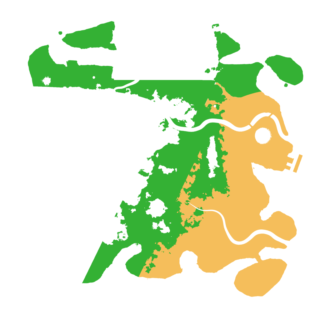 Biome Rust Map: Procedural Map, Size: 3500, Seed: 69416719