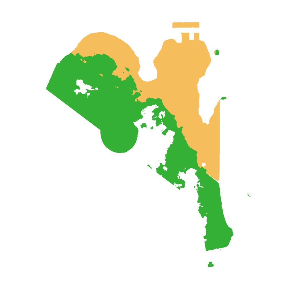 Biome Rust Map: Procedural Map, Size: 2200, Seed: 2035854640