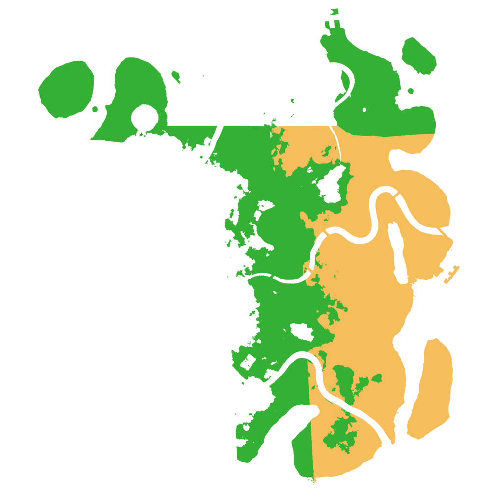 Biome Rust Map: Procedural Map, Size: 3500, Seed: 56288568