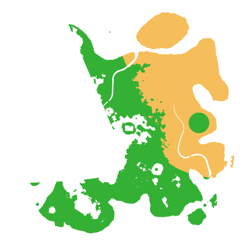 Biome Rust Map: Procedural Map, Size: 3200, Seed: 31816488