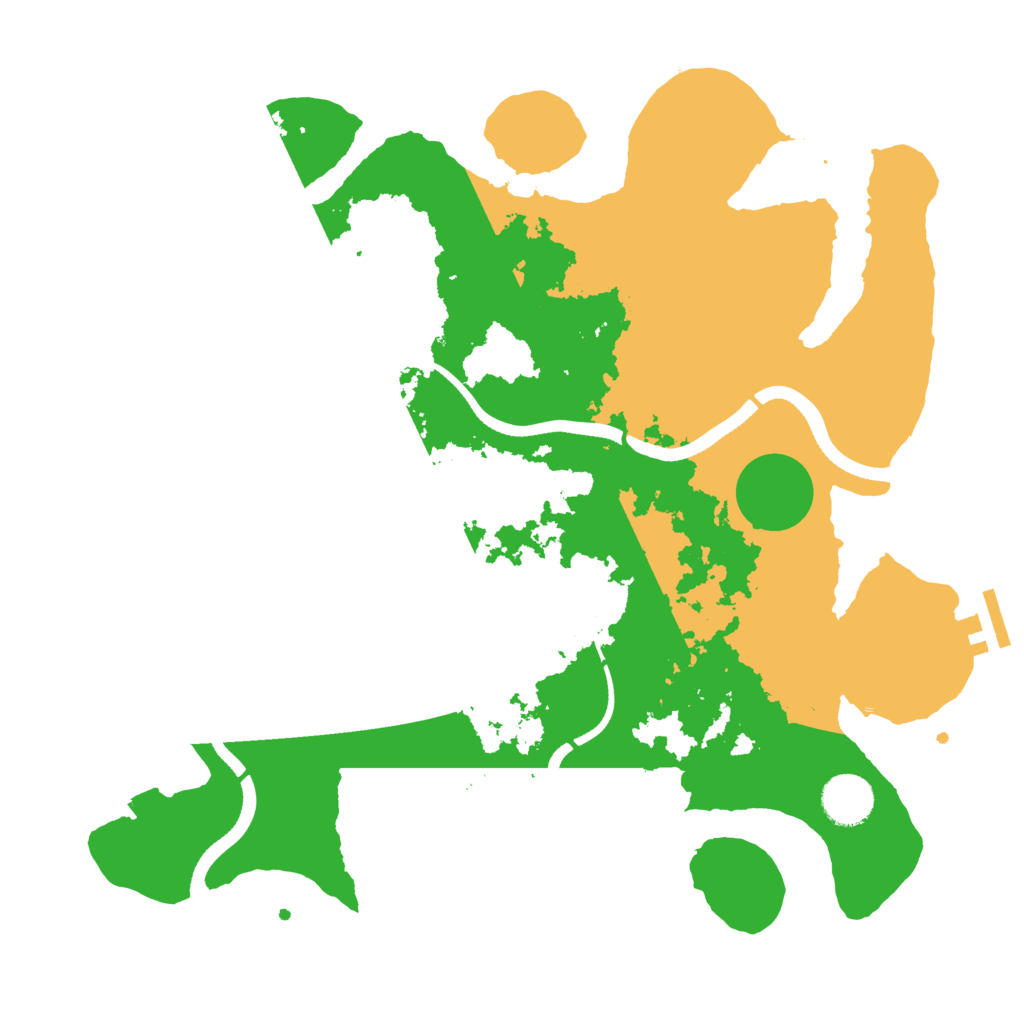 Biome Rust Map: Procedural Map, Size: 3500, Seed: 44012946