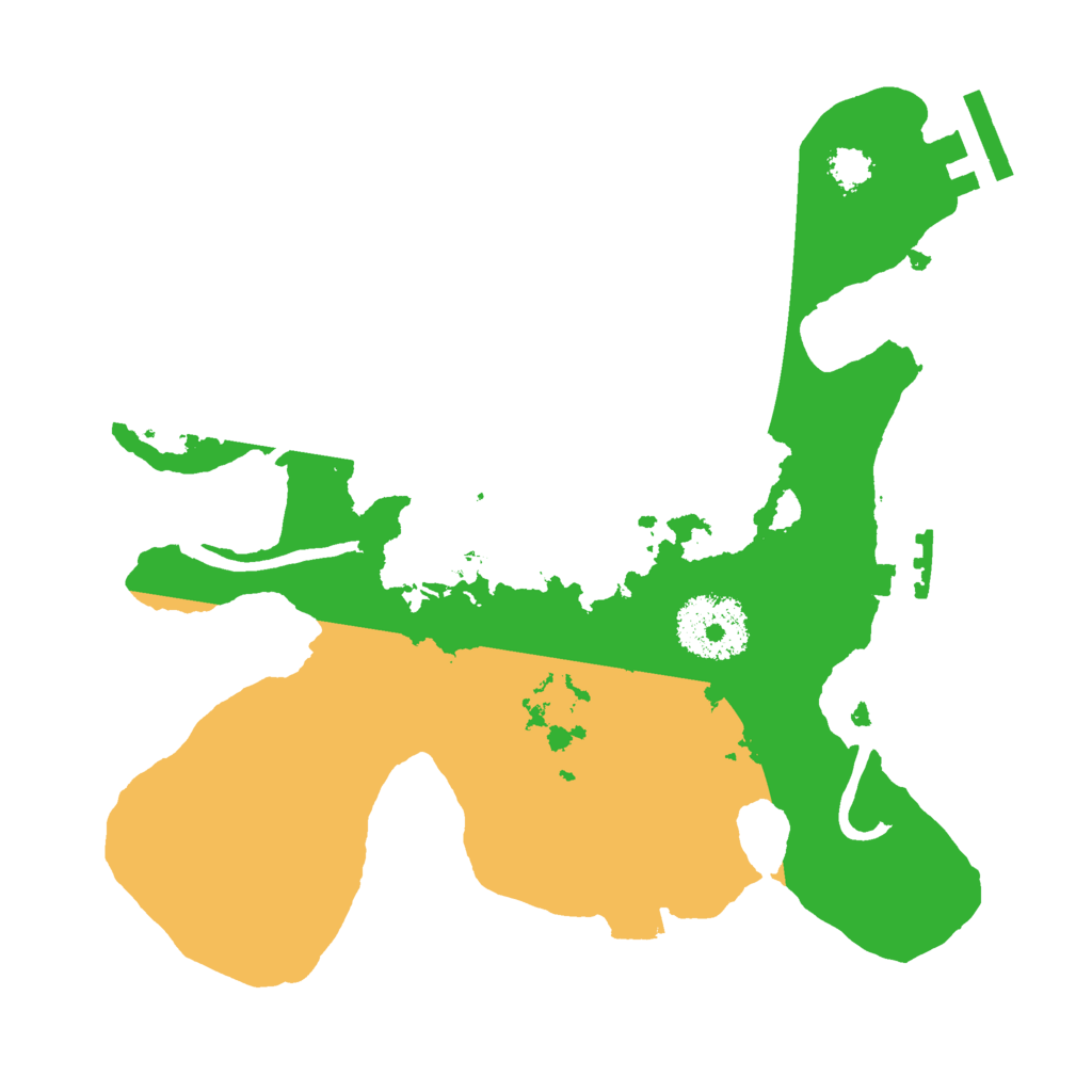 Biome Rust Map: Procedural Map, Size: 2400, Seed: 986551