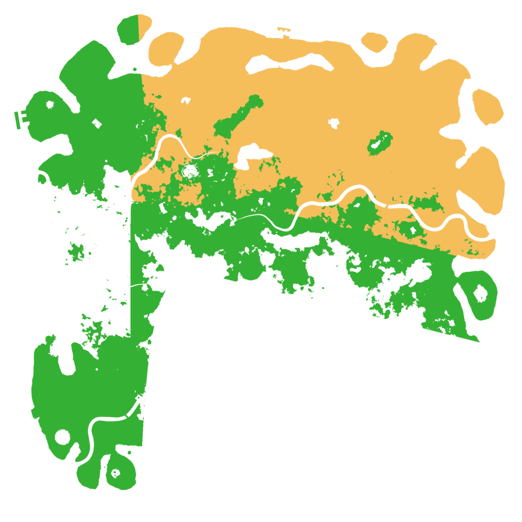 Biome Rust Map: Procedural Map, Size: 6000, Seed: 985124