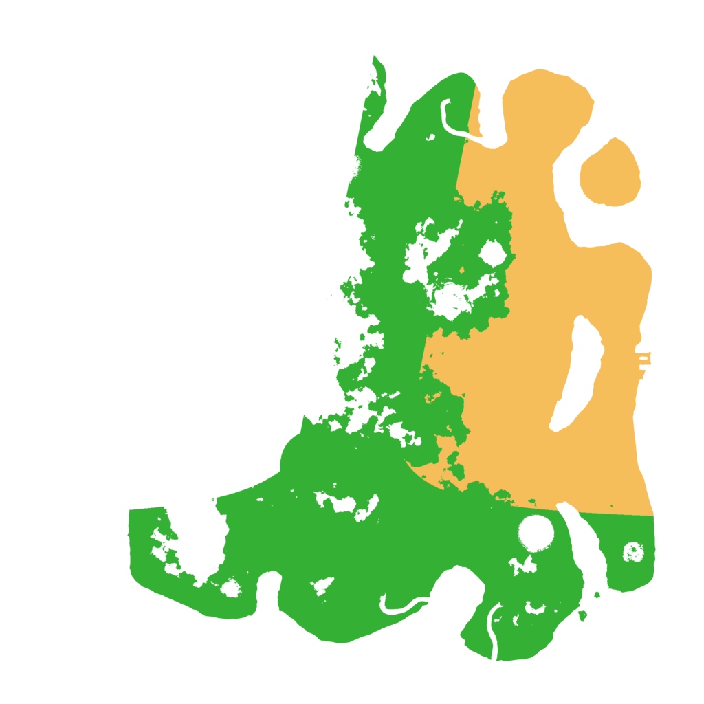 Biome Rust Map: Procedural Map, Size: 3500, Seed: 420947361