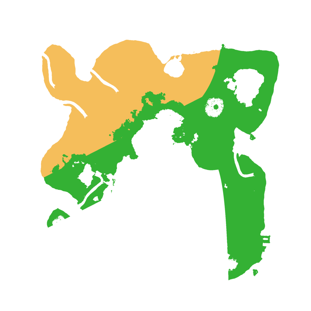 Biome Rust Map: Procedural Map, Size: 2500, Seed: 9444984