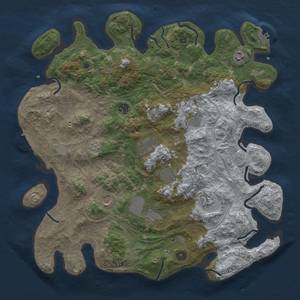 Thumbnail Rust Map: Procedural Map, Size: 4250, Seed: 2008905975, 18 Monuments