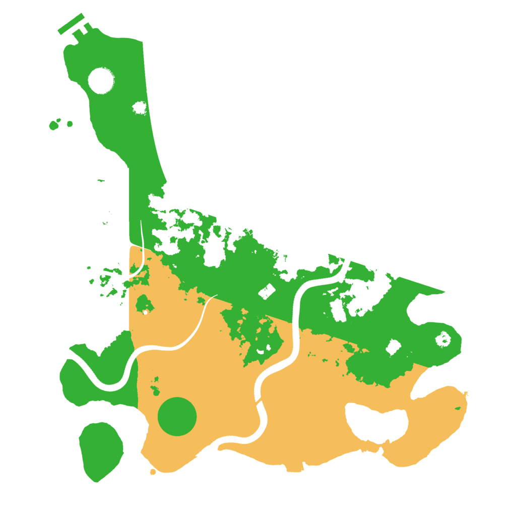 Biome Rust Map: Procedural Map, Size: 3500, Seed: 27110264