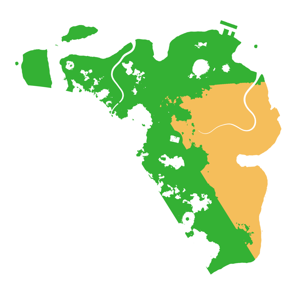 Biome Rust Map: Procedural Map, Size: 3500, Seed: 331438367