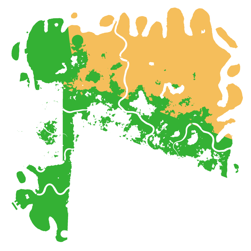 Biome Rust Map: Procedural Map, Size: 6000, Seed: 1955718680