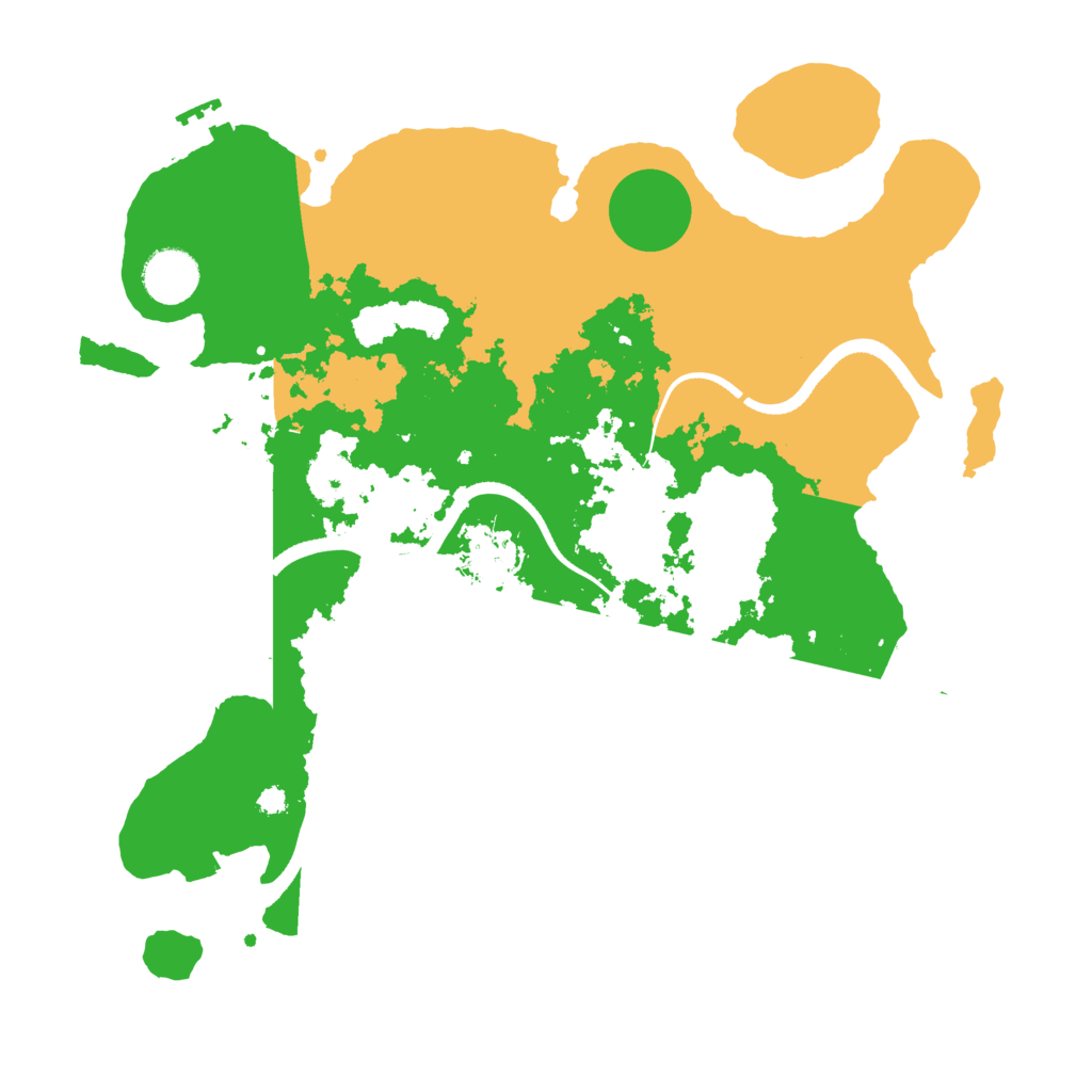 Biome Rust Map: Procedural Map, Size: 3500, Seed: 74016954