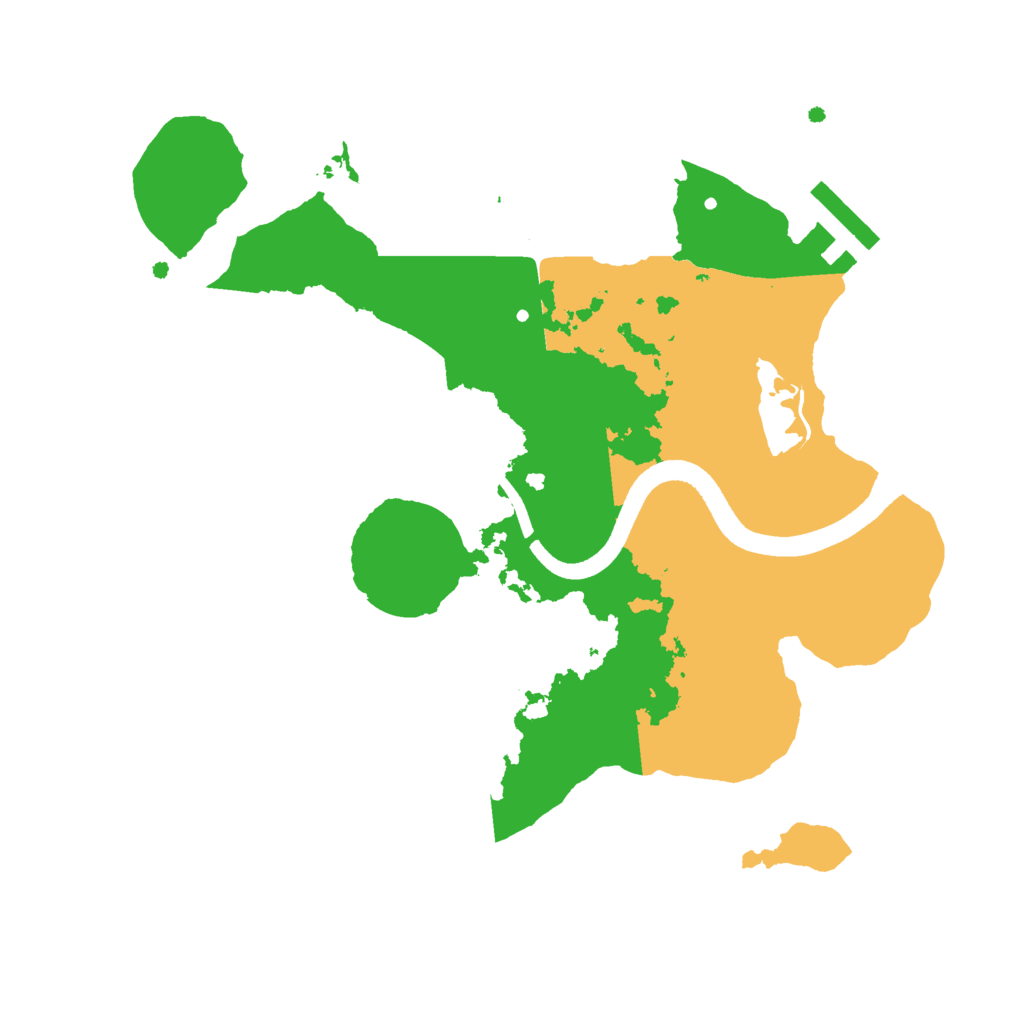Biome Rust Map: Procedural Map, Size: 2500, Seed: 10024