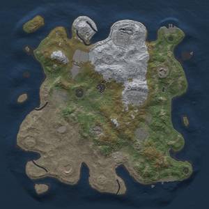 Thumbnail Rust Map: Procedural Map, Size: 3500, Seed: 1175020393, 17 Monuments