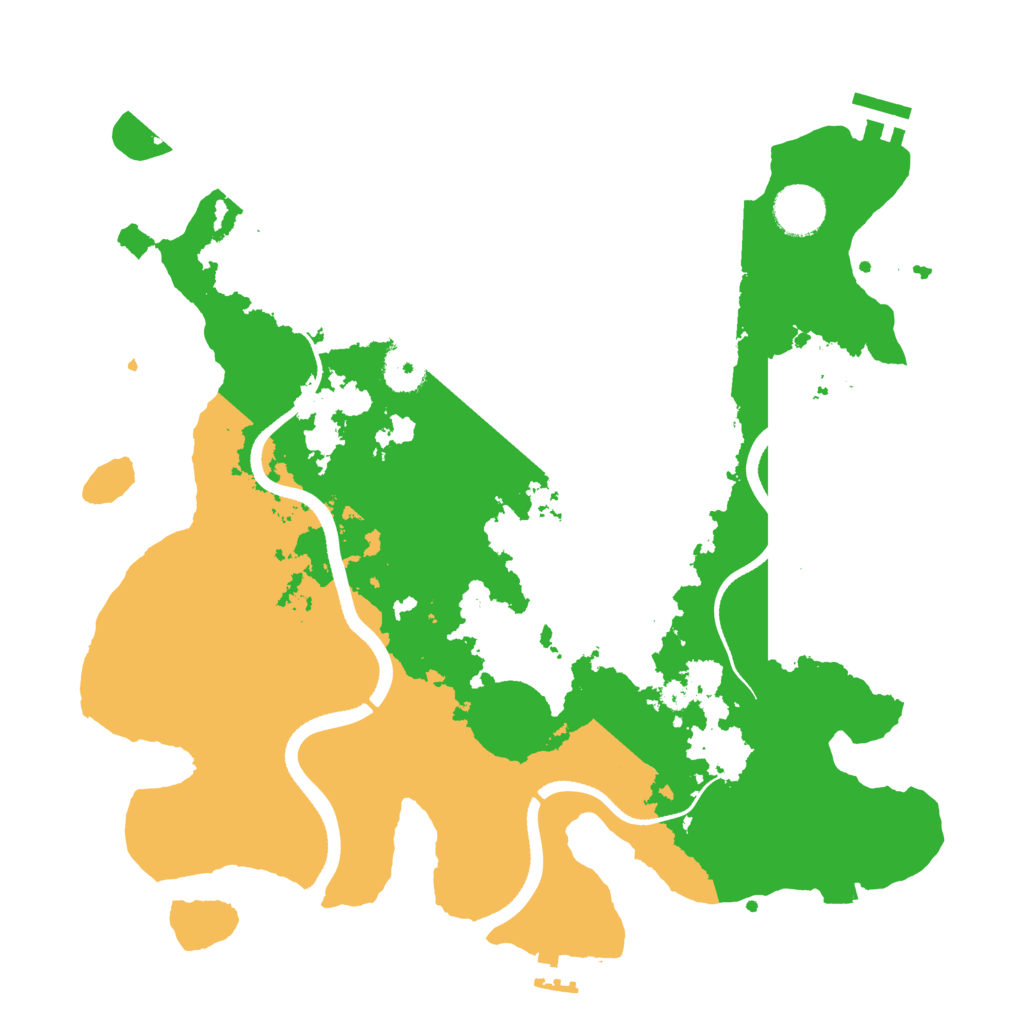 Biome Rust Map: Procedural Map, Size: 3500, Seed: 1175020393