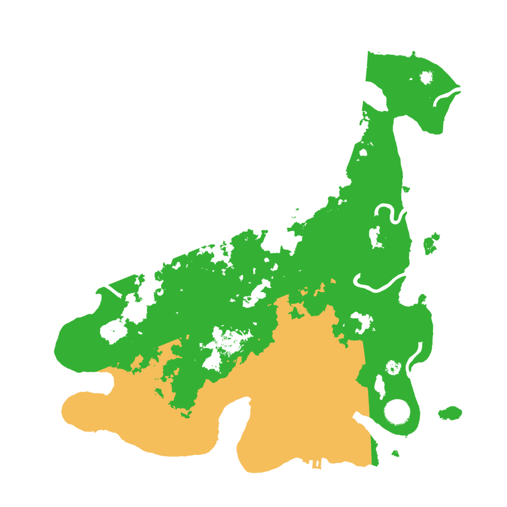 Biome Rust Map: Procedural Map, Size: 3500, Seed: 9541752