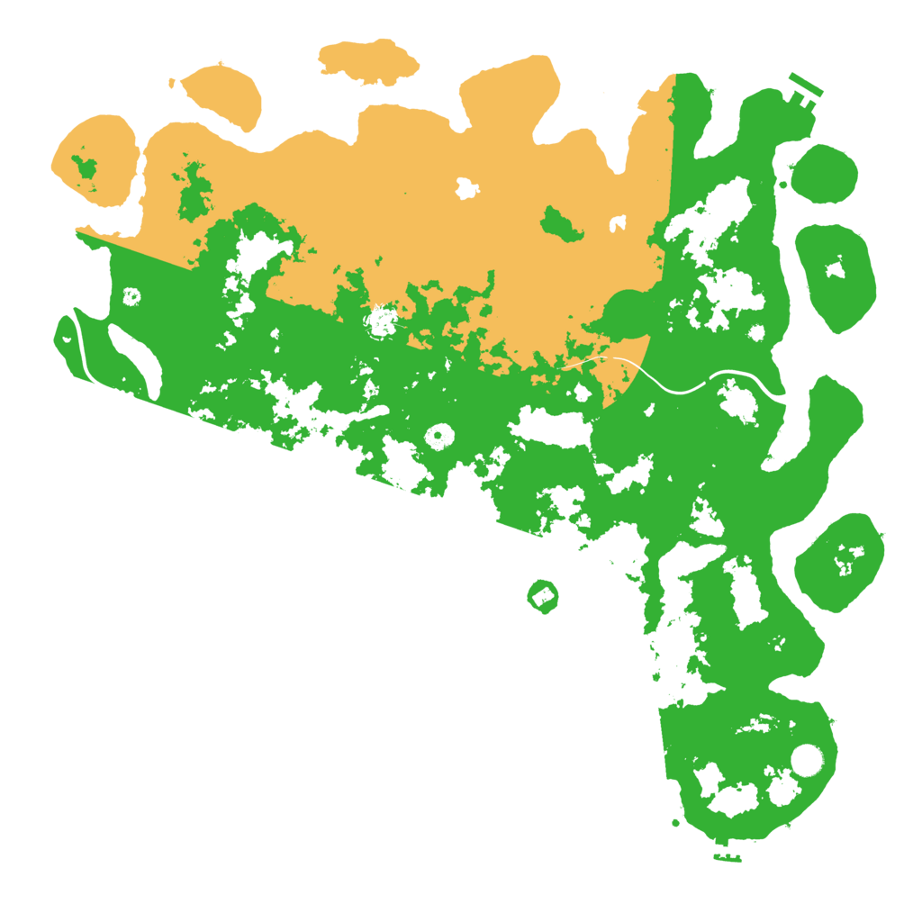 Biome Rust Map: Procedural Map, Size: 5000, Seed: 2077962924