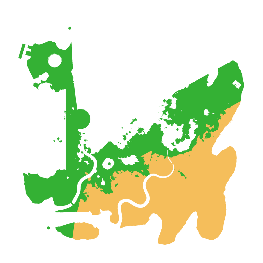 Biome Rust Map: Procedural Map, Size: 3500, Seed: 74681241