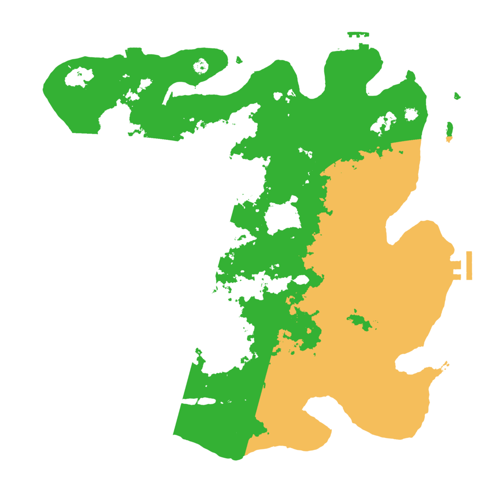 Biome Rust Map: Procedural Map, Size: 3500, Seed: 97842845